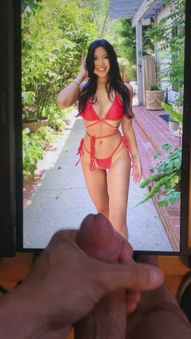 Bikini Cumshot Tribute gif