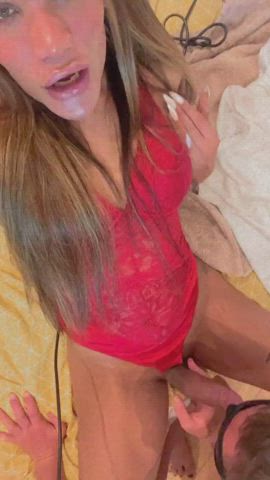 Clara enjoys getting her cock sucked