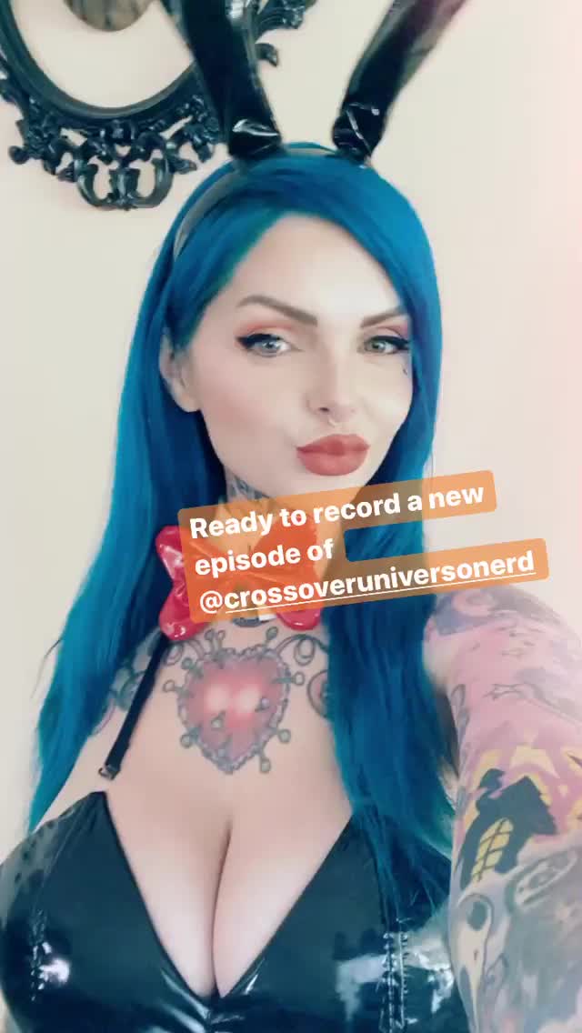 In A Leather Bunny Suit