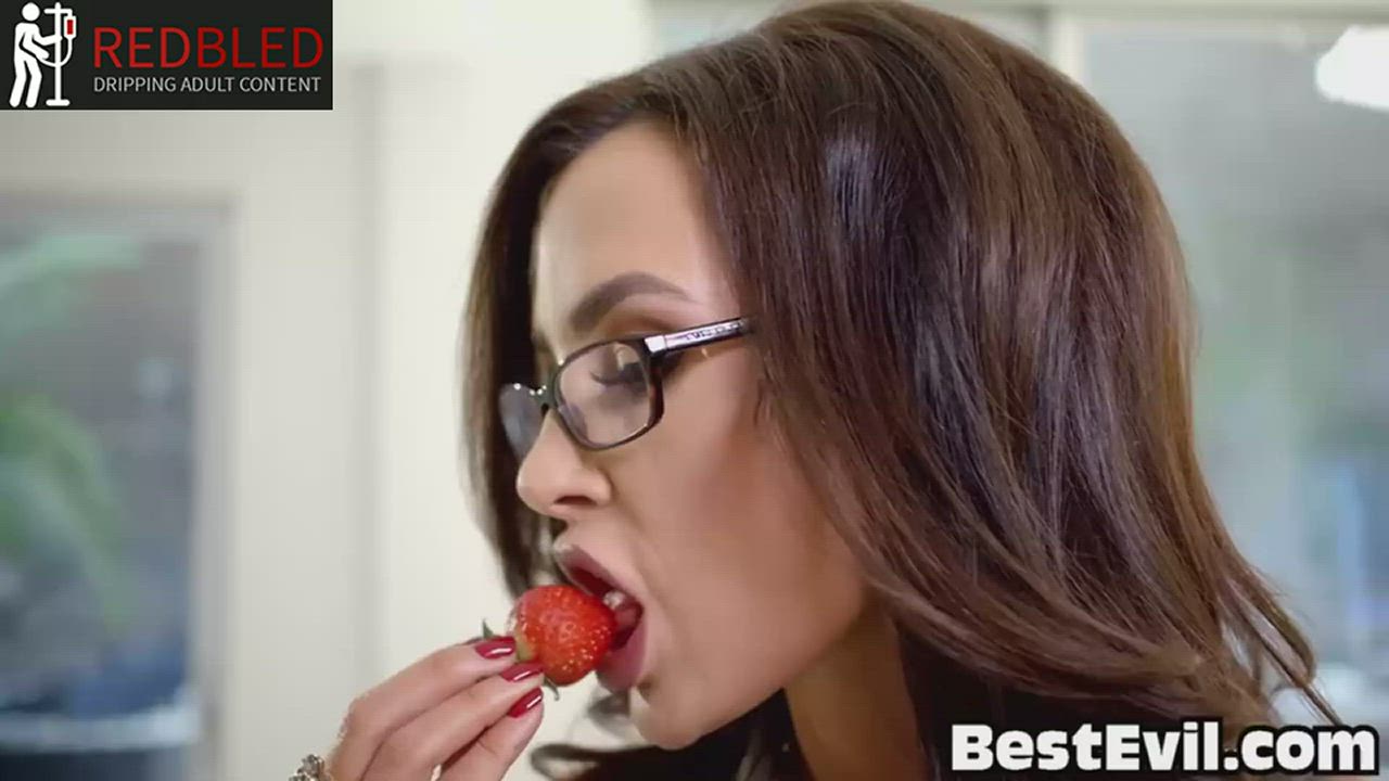 Glasses Interracial Lisa Ann gif