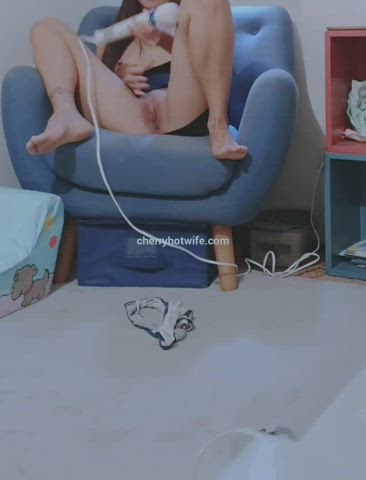 asian caught hitachi hotwife masturbating gif