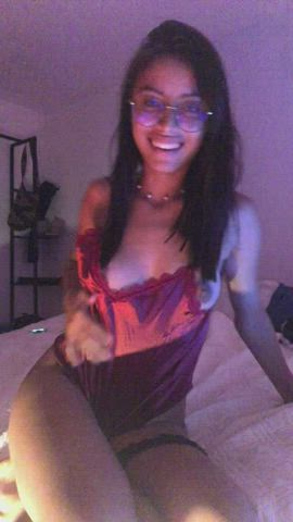 18 years old barely legal cute latina nsfw natural tits nude small tits teen gif