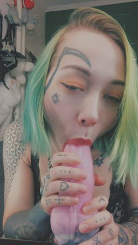 Solo Sucking Tits gif