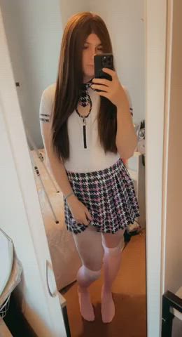 extra small femboy schoolgirl sissy trans trans woman femboys gif