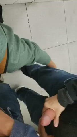 blowjob gay group public toilet gif