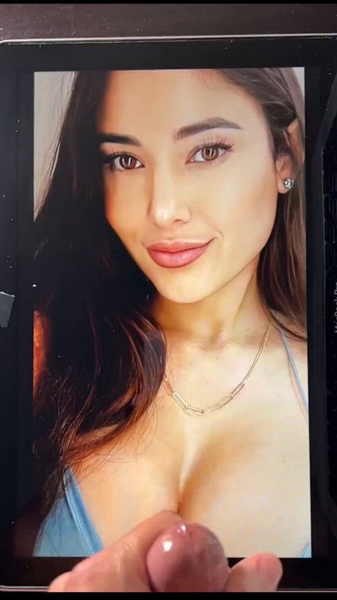 angie varona big tits cum cum on tits cumshot gooning huge load moaning tribbing