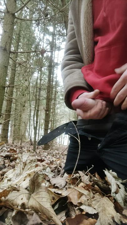 Came once, kept going, came again. Oh, and I was in the woods at the time