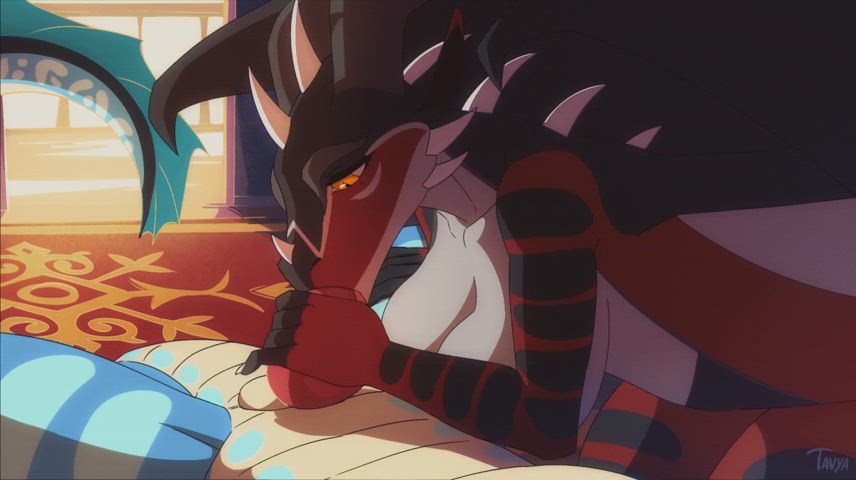 animation big dick big tits blowjob breeding deepthroat furry sex sucking gif