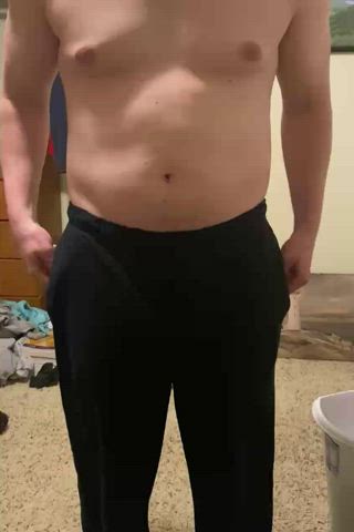 Male Masturbation Thong Undressing gif