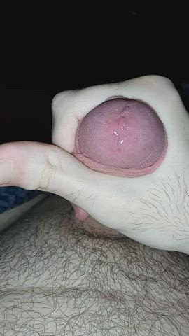 cock grabbing precum gif