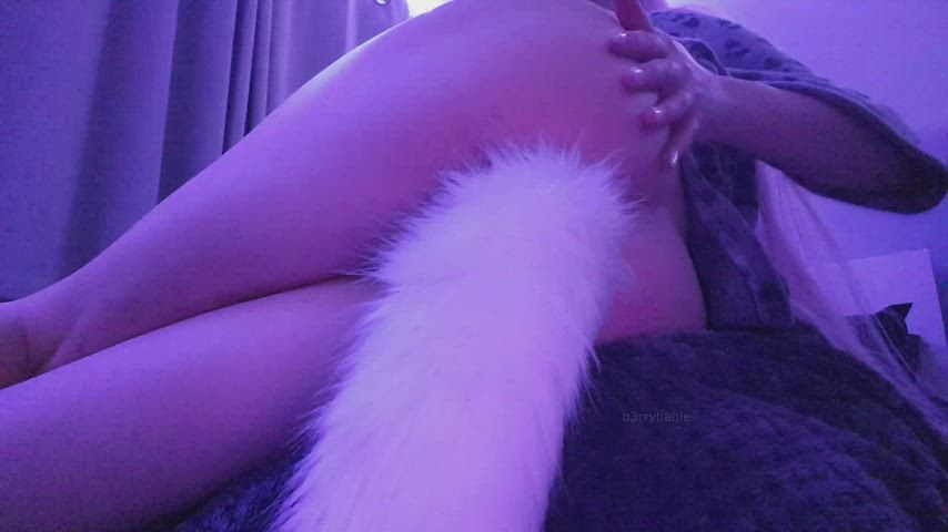 Butt Plug Kitten Nails Natural Tail Plug Tease Teen gif