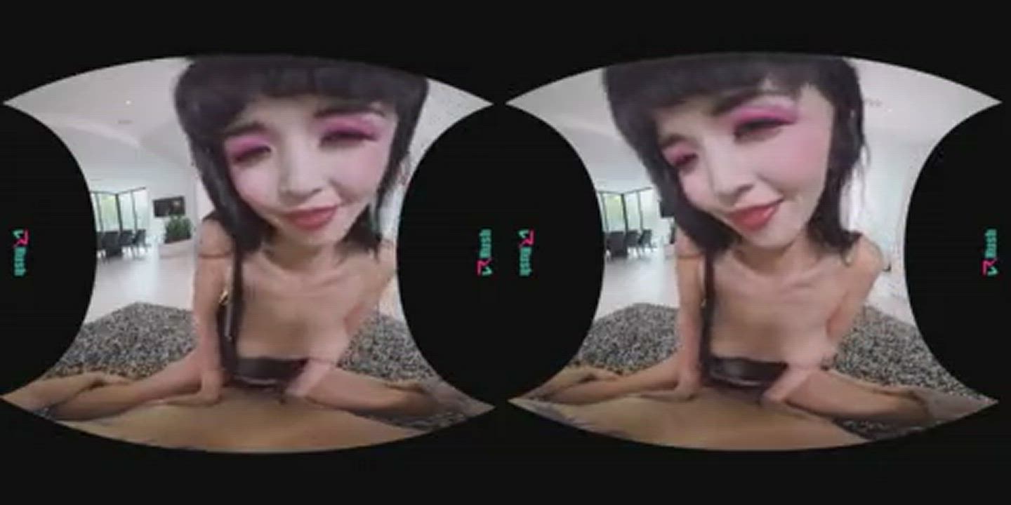 Gorgeous Japanese Geisha is ready to ride your dick in virtual reality