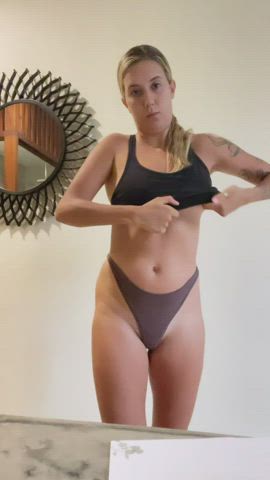 changing room workout yoga pants gif