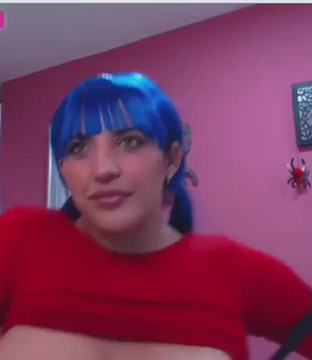 Big Tits Dancing Hair gif