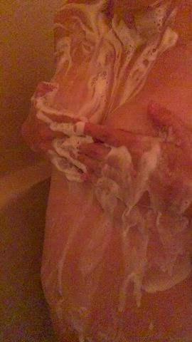 Slow Motion Of My Wet &amp; Soapy Boobies