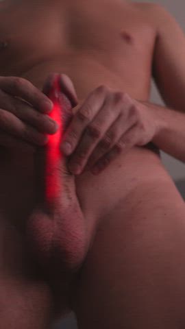 Another glow stick completely inside my cock