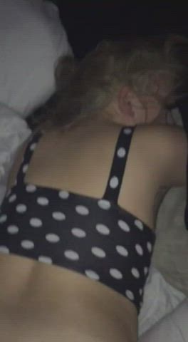 BBC College Interracial Teen Tight Pussy White Girl gif