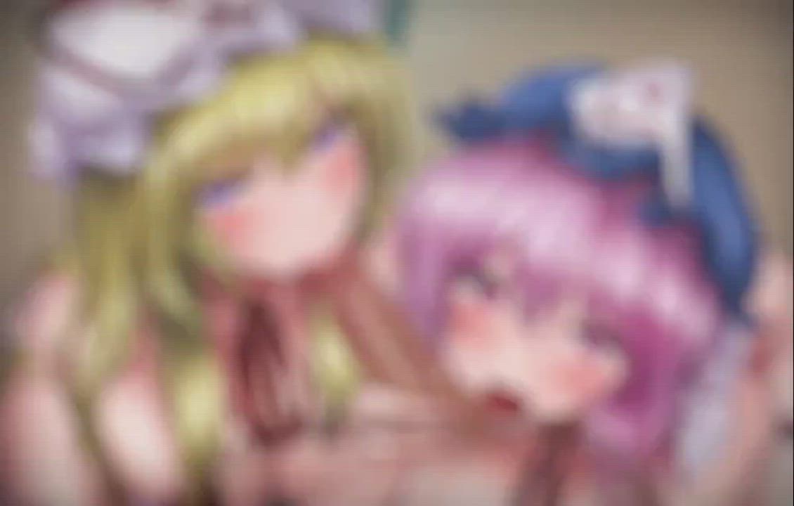 Anime Blowjob Hentai gif