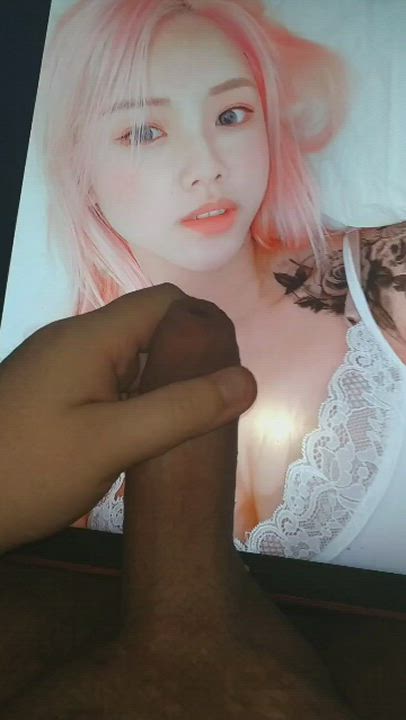 Asian Cock Cum Tribute gif