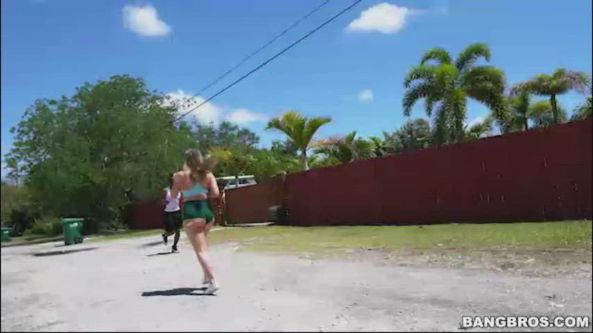 Morning Run Anal Out In The Open