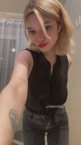 Boobs Tease Undressing gif