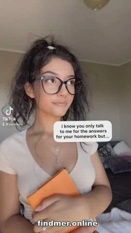 Teen TikTok Tits gif