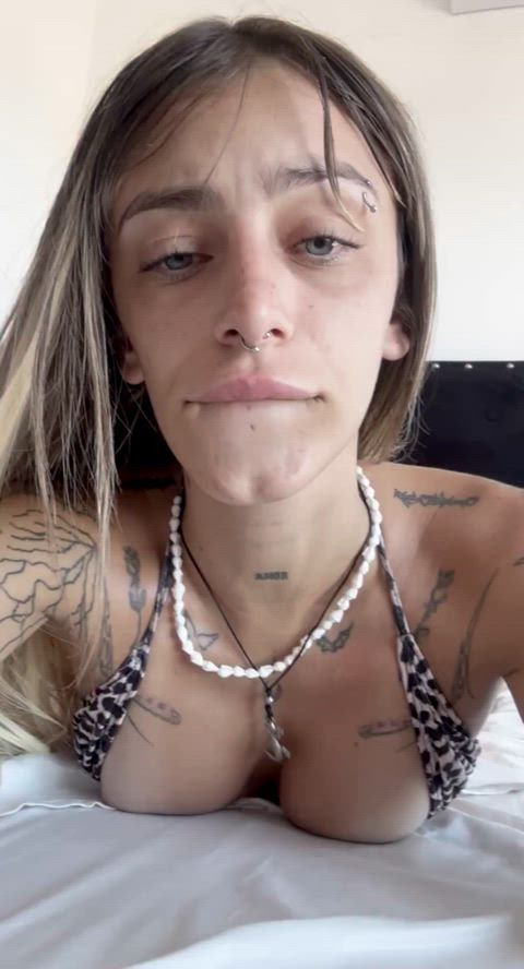 alt goth pierced tattooed gif