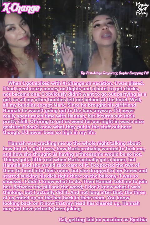 blowjob caption double blowjob ebony ffm friends latina threesome xchange gif