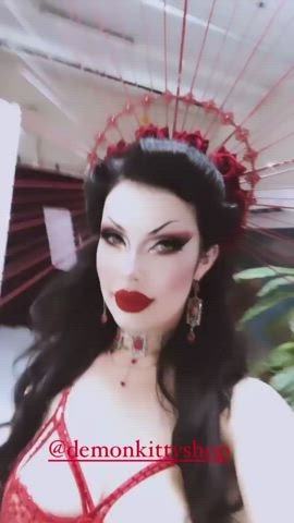 alt ass cleavage goth huge tits lingerie gif