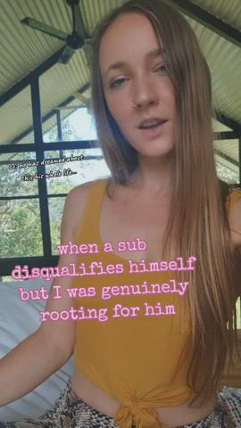 if I even consider you, I'm rooting for you