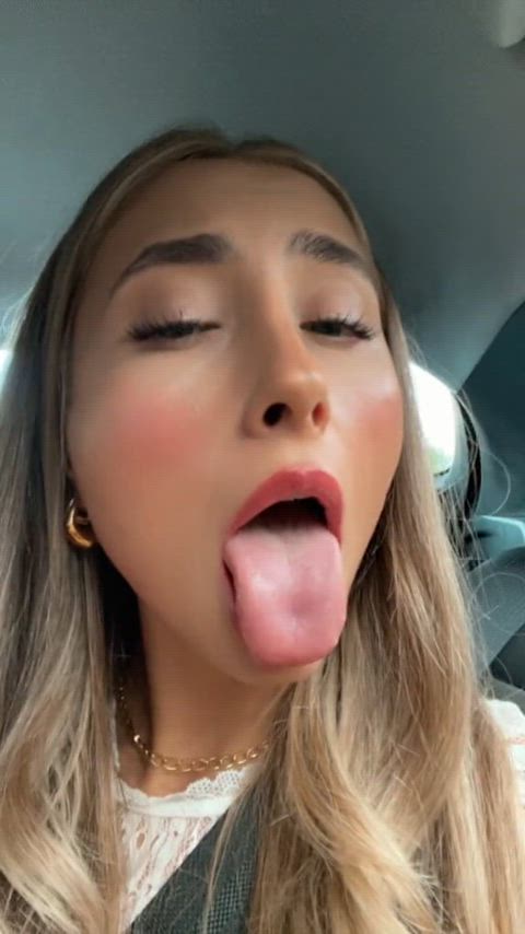 ahegao tiktok tongue gif