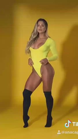 Knee High Socks Model Softcore Solo gif