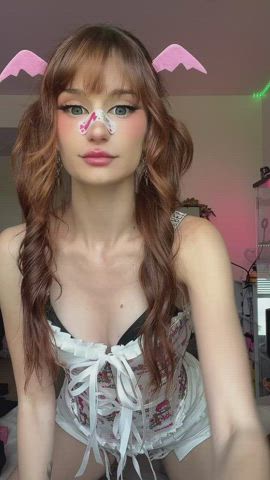 ahegao cute girls gif