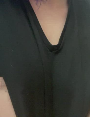 Had to show him what my tits look like in his shirt