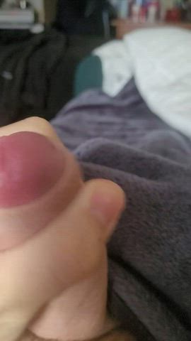 cock masturbating solo gif