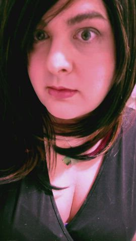 cute girl dick trans woman gif