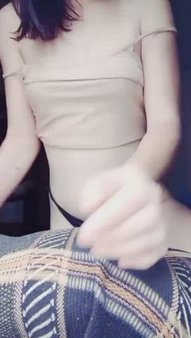 Flashing small amazing tits + full video in the comments
