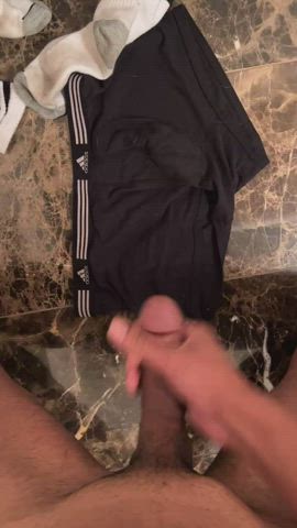 There was so much cum it was dripping down my legs when I put these back on 💦💦💦