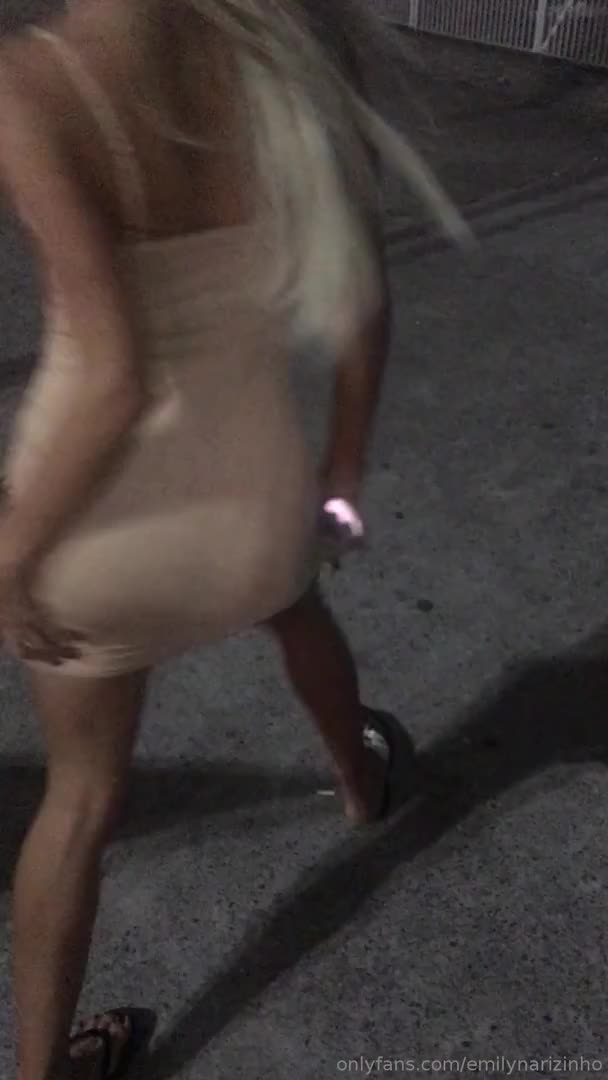 slutty girl letting it all hang out