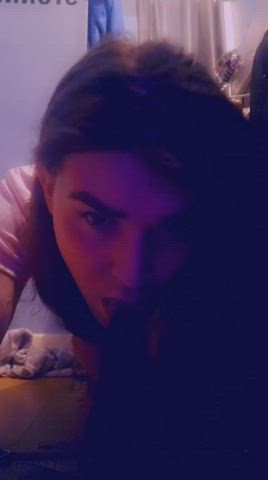 Blowjob Deepthroat Oral Solo Toy gif