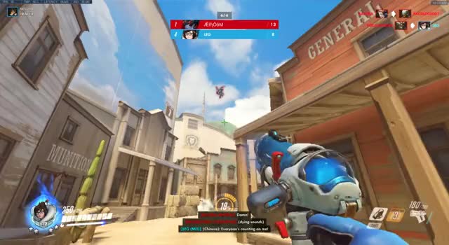 mei snipe on pharah in air