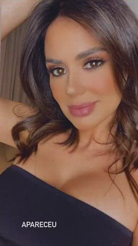 Boobs Brazilian Brown Eyes Brunette Dani Facial Goddess Labia Tease gif