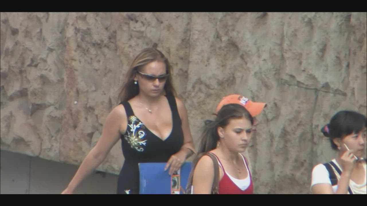 Big Tits Bouncing Tits Candid gif