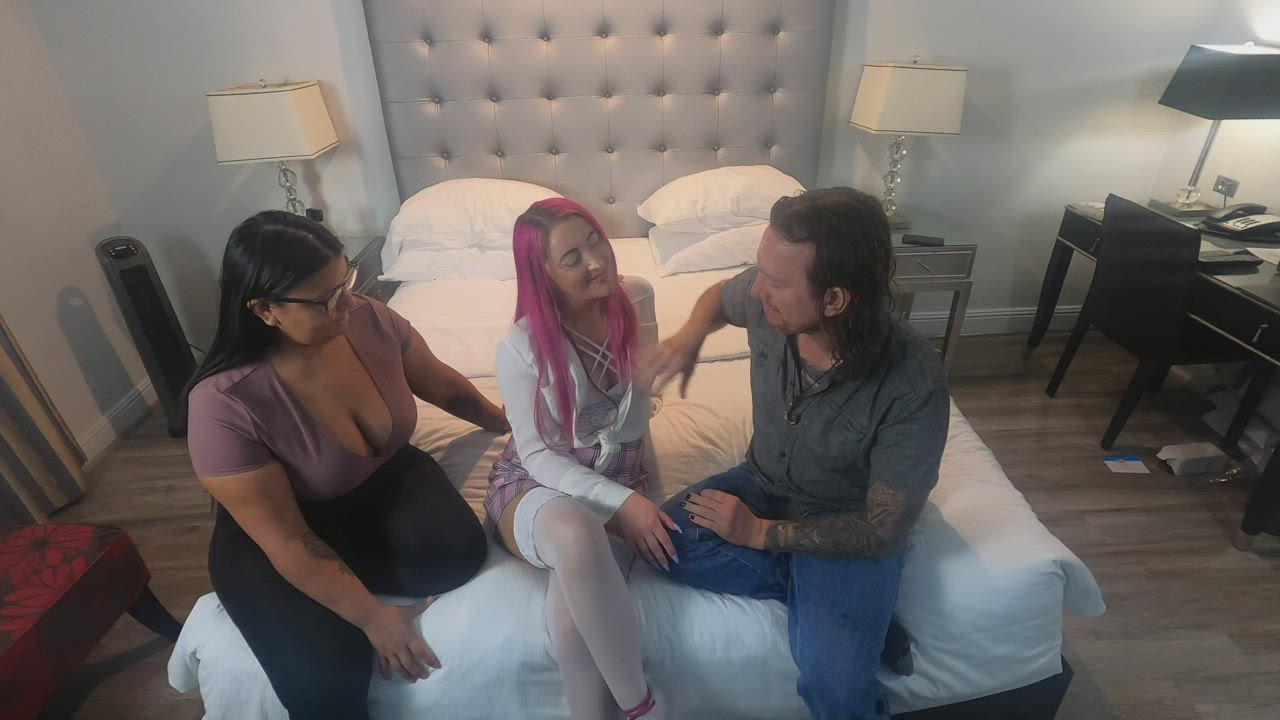 Interview Pussy Licking Tits gif