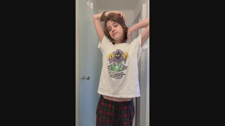 petite small tits teen tomboy gif