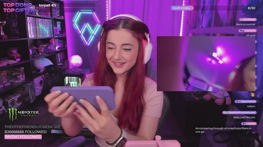 cleavage natural tits redhead tits gif