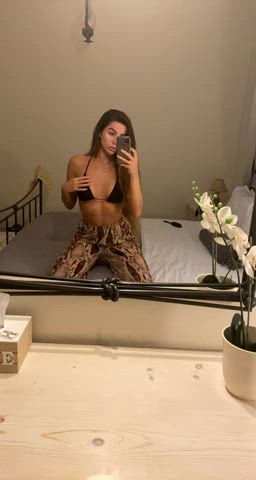 Big Tits Selfie Topless gif