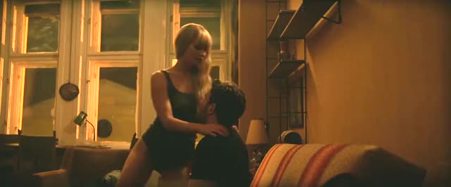 Jennifer Lawrence riding