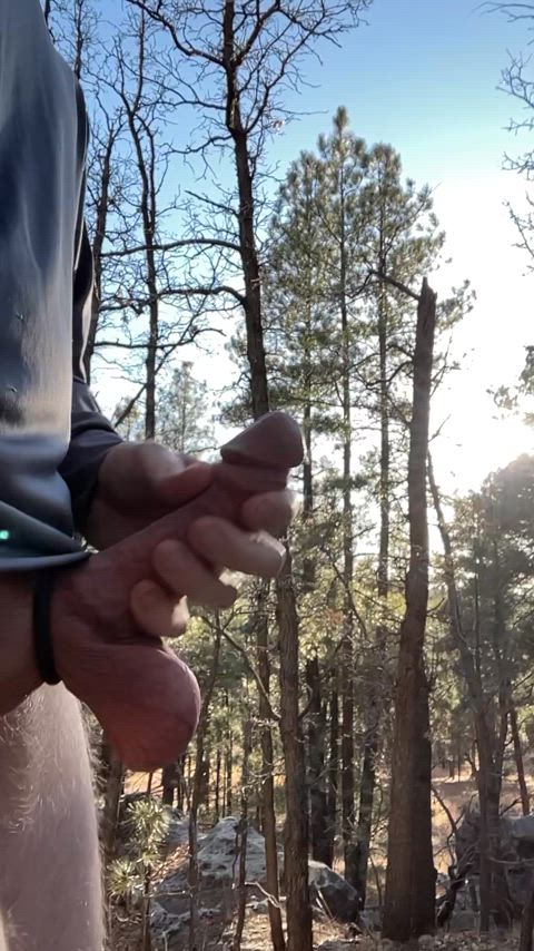 bwc balls big balls cock cum cumshot male masturbation masturbating outdoor thick