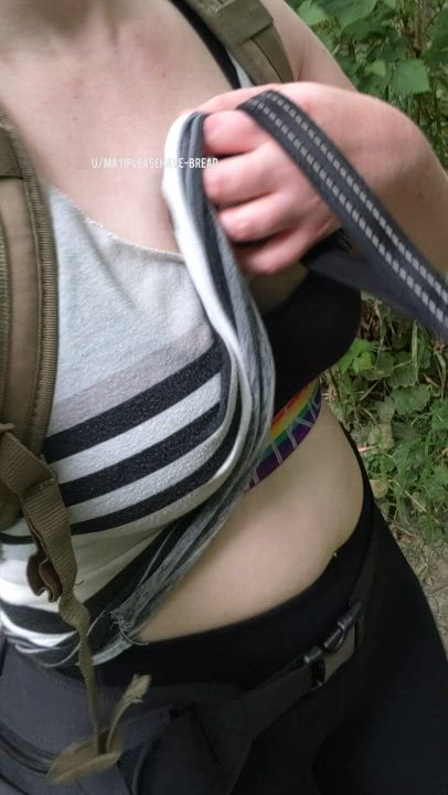 A little mild GW on my hike with the dog, should I risk showing more on the trail?